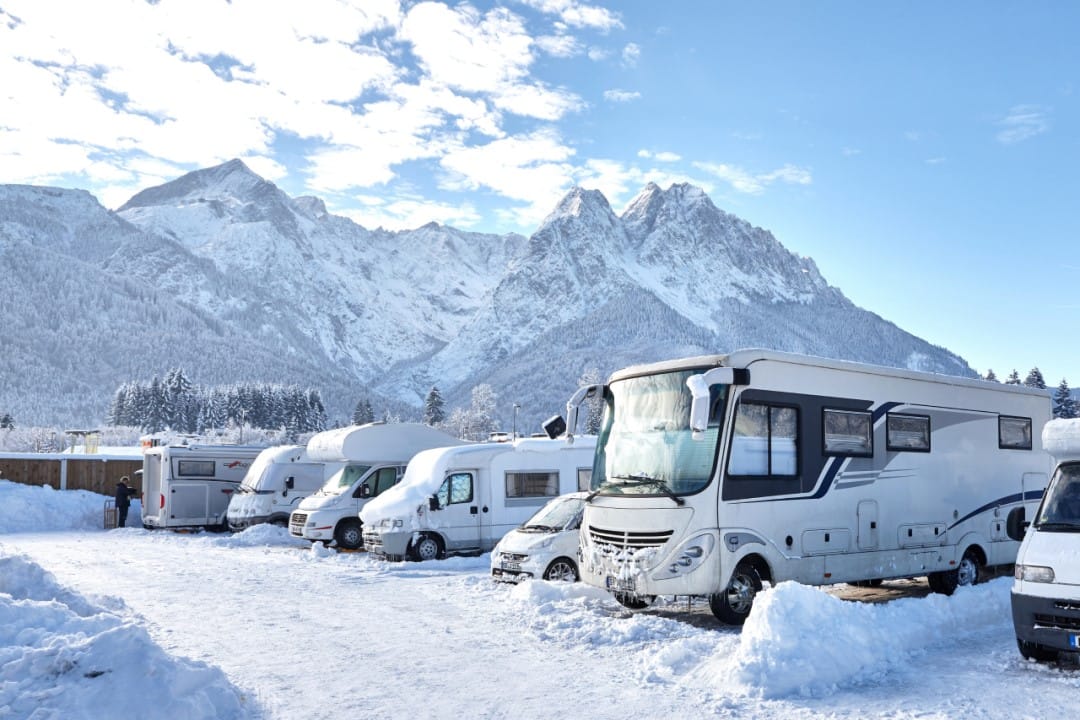 Acampada invernal en el Zugspitze
