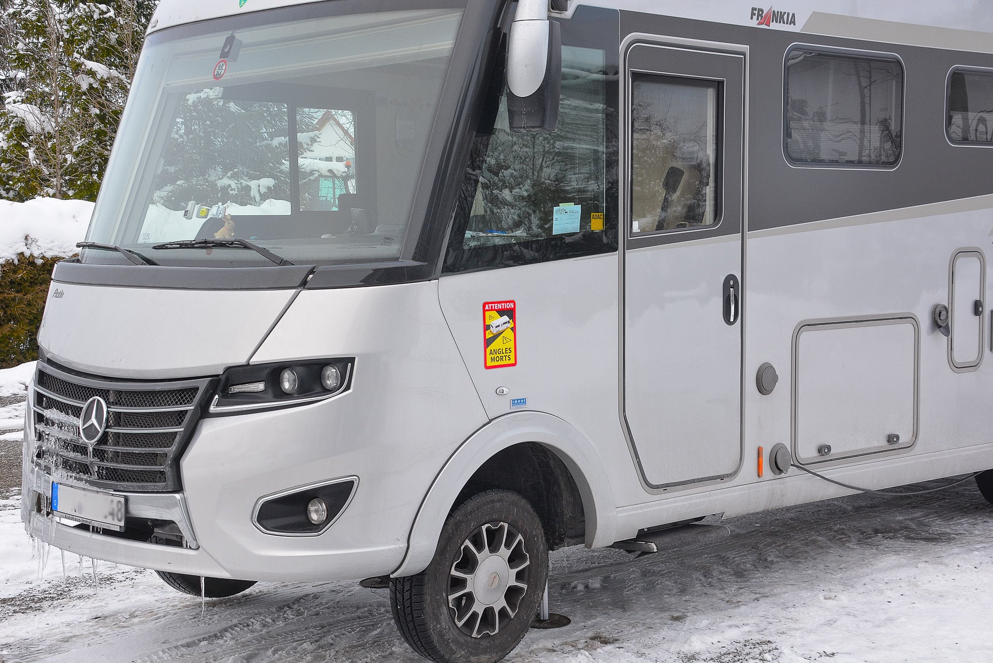 Pegatina Punto Ciego Furgoneta Camper Francia Angles Morts