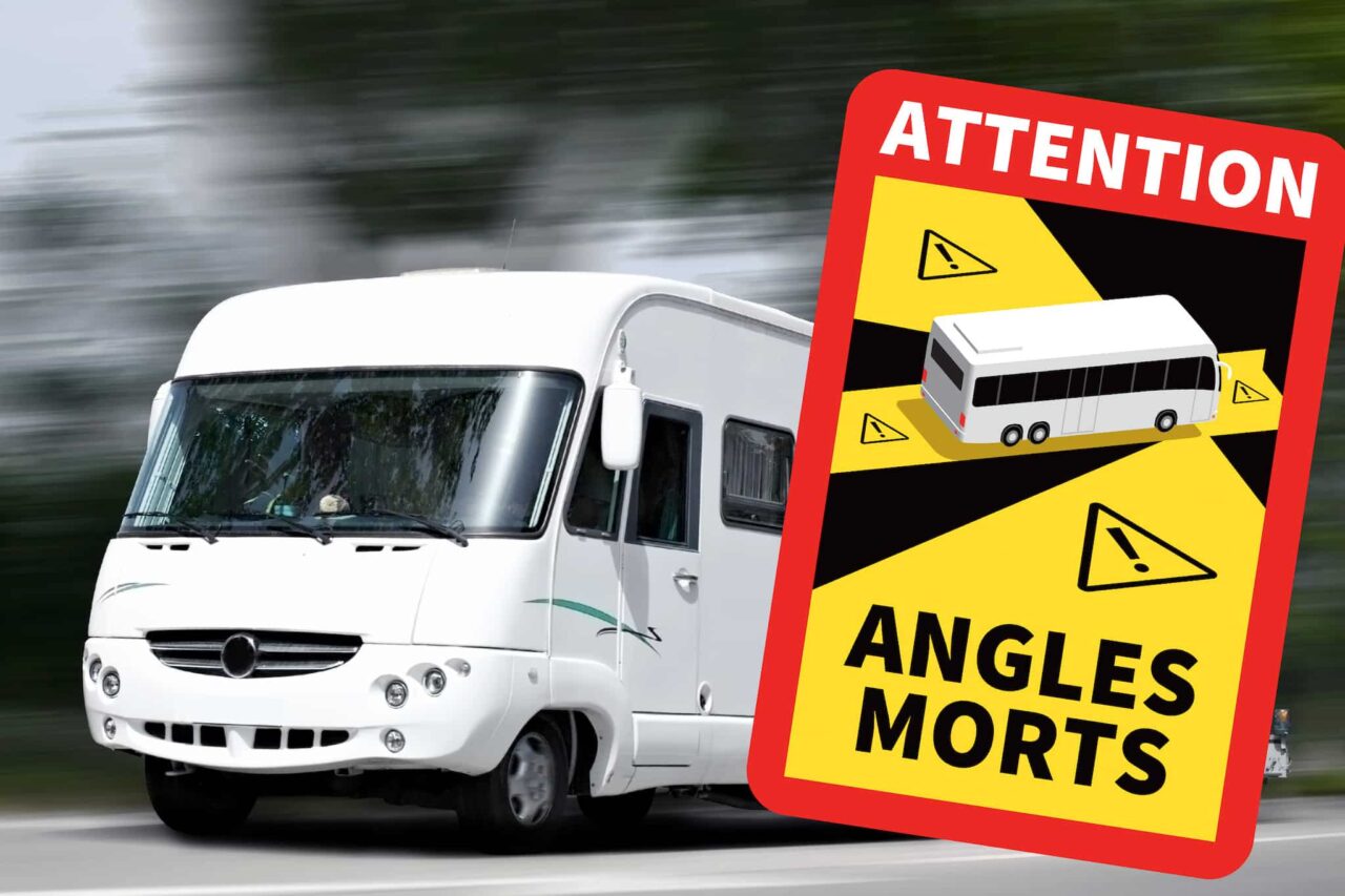 Toter Winkel Aufkleber Angles Morts Frankreich