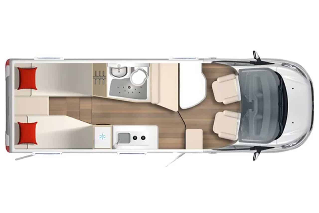 Plano del Bürstner Lineo T 690 G