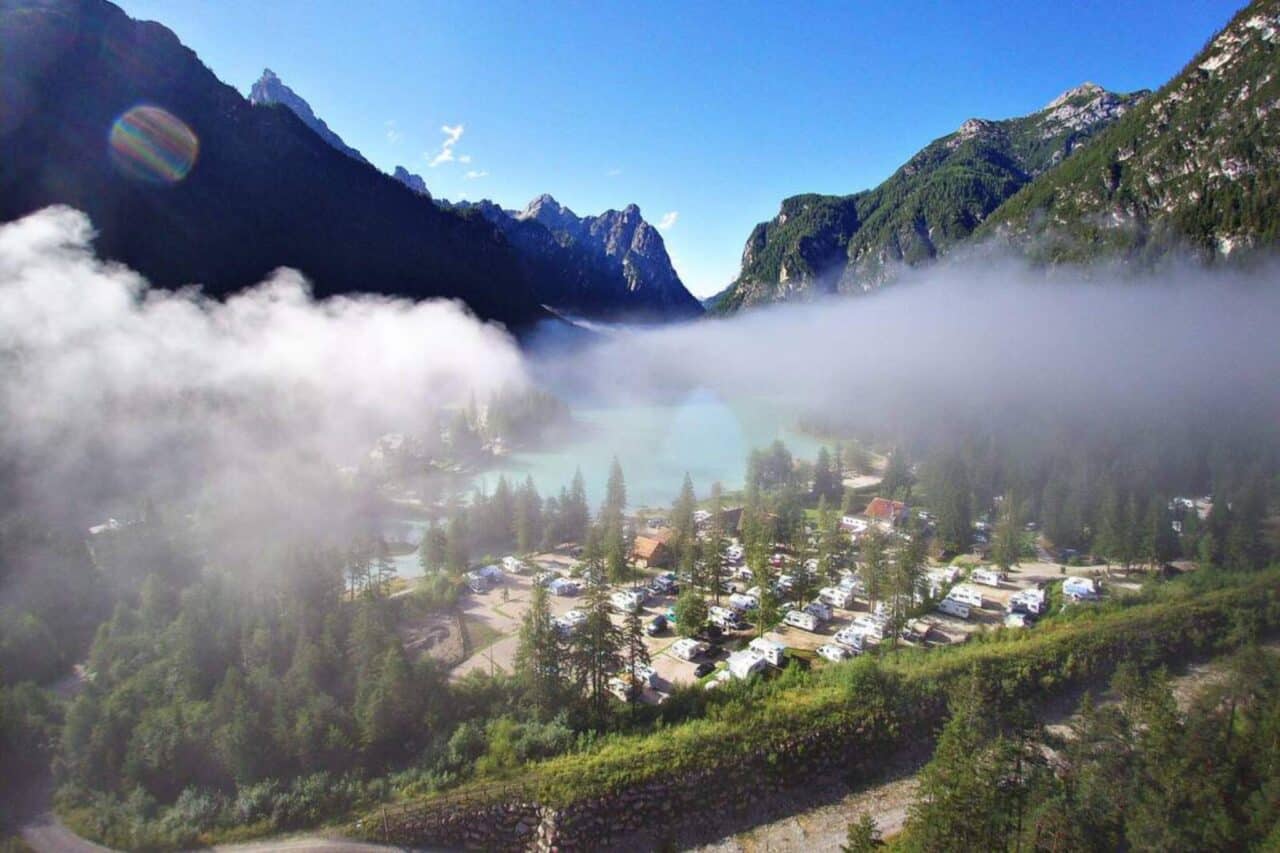 Acampar en los Dolomitas del Tirol del Sur