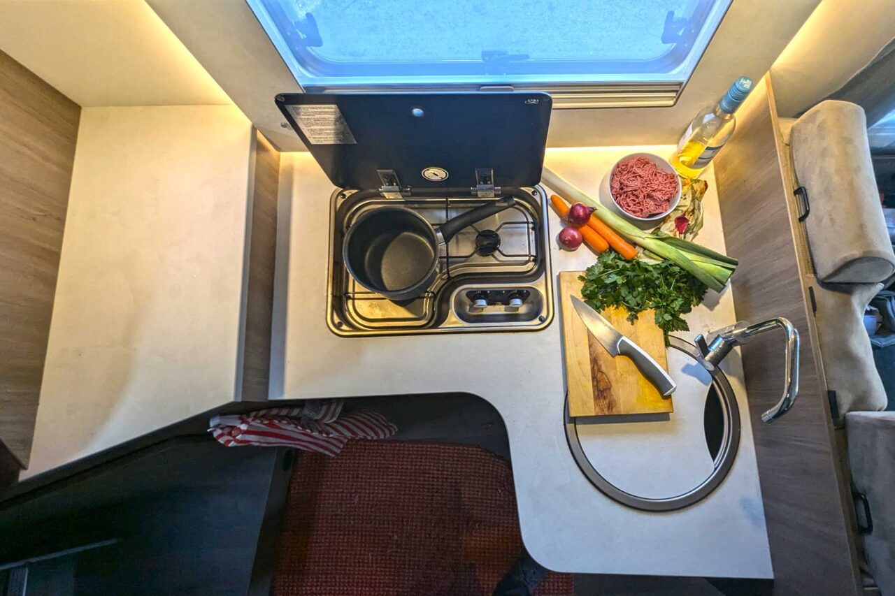 Cocina desde arriba